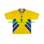 Maillot/Tenue Suède Henrik Larsson 7 Retro Domicile 1994